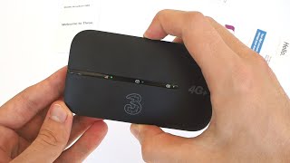 How To Set Up the Three 4G Plus MiFi Device  Huawei E5783B Mobile WiFi Router Unboxing [upl. by Frager885]