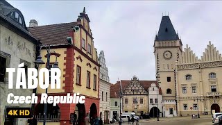 TÁBOR Czech Republic Walking Tour [upl. by Esalb]