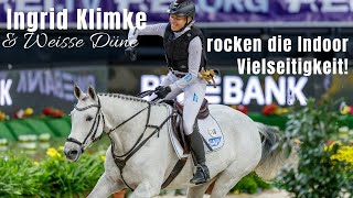 Ingrid Klimke amp Weiss Düne  💪🏼 rocken die Indoor Vielseitigkeit  Stuttgart German Masters [upl. by Aina871]