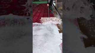 Foam scraping 249satisfying asmr carpetcleganin Newaladdin shorts [upl. by Kamillah]