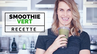 RECETTE DE SMOOTHIE VERT AU KALE  Recette en folie [upl. by Venice547]