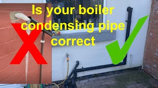 Protect your boiler from breakdown over winter make sure the condensate pipe is installed correctly [upl. by Ayk]