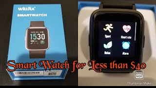 Unboxing 40 Willful Smart Watch from Amazon including Basic Review [upl. by Chloe]