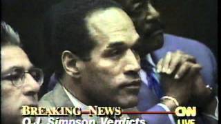 OJ Simpson Verdict  FULL CNN [upl. by Ahsiakal]