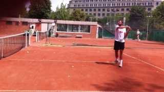 Stan Wawrinka practice 22 2011 [upl. by Laehcor971]