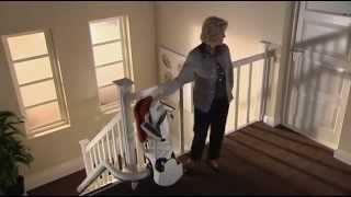 Curved Stairlift by ThyssenKrupp quotFlow 2quot [upl. by Irtimed]