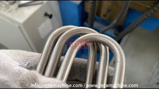 Automatic Stainless Steel Tube 952mm x R22 Hairpin Bending Machine [upl. by Fortna]