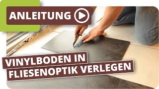 Vinylboden in Fliesenoptik verlegen Parkett Wohnwelt erklärt wie es funktioniert [upl. by Alegnatal953]