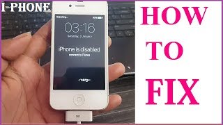 HOW TO FIX i PHONE DISABLED 44S55S67 PLUS ALL i PHONE MOBILE SETUP BY SETUP IN HINDI [upl. by Alyad]