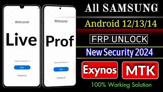 Samsung Frp Bypass 2024  Android 121314  New Security 2024  Factory Reset Protection Bypass [upl. by Eatnuhs424]