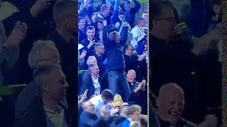 Mike Dean CELEBRATES In Crowd After Tranmere Win [upl. by Ayerdna]