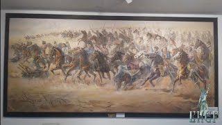 Pintura quotCarga de la caballeria Oriental de 1825 Batalla de Sarandíquot de Esteban Roberto Garino [upl. by Eintirb]