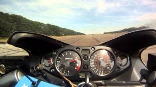 200mph Suzuki Hayabusa  Terminal Speed Run [upl. by Akinek]