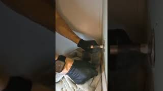 Replacing a toilet shut off valve 💦🚽 Plumber Plumbing DIY Handyman Tools Shorts HowTo [upl. by Dobb719]