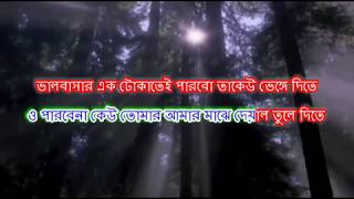 Chokh Tule Dekho Na Ke Eseche Karaoke  With Lyrics  scrolling   Sasurbari Jindabad 2000 [upl. by Vitkun]