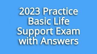 Practice Basic Life Support BLS Questions with Answers  Pass Your CPR amp BLS Exam [upl. by Imehon]