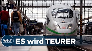 WINTERFAHRPLAN Die Deutsche Bahn hebt ihre Ticketpreise deutlich an [upl. by Justus49]