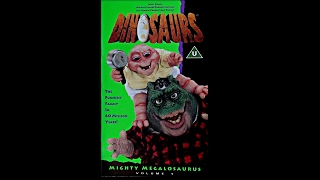 Digitized Opening to Dinosaurs Mighty Megalosaurus  Volume 1 UK VHS [upl. by Einahpehs]