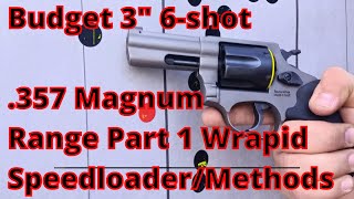 BUDGET 3quot 6Shot 357 Magnum Revolver Rossi Rp63 Two Tone Range Review Part1 Reload Methods CCW EDC [upl. by Lund]