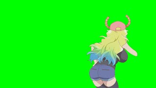 【4K GREEN SCREEN】 Lucoa dancing scene Miss Kobayashis Dragon Maid S Download link below [upl. by Avril]