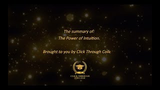 The Power of Intuition  Gary Klein  15 Minute Summary [upl. by Engle244]