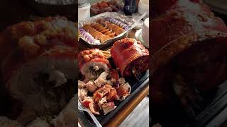 Pinoy Lechon Belly 🇵🇭 pinoyfood food foodie ofw lechon pinoy cravings barriofiesta uk [upl. by Paik]