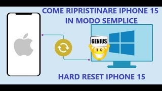 come ripristinare Iphone 15 manualmente tutorial semplice  how to restore Iphone 15 manually diy [upl. by Giorgio]