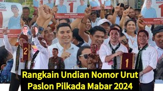 Rangkaian Pengundian Nomor Urut Paslon Pilkada Manggarai Barat 2024 [upl. by Yrrab]