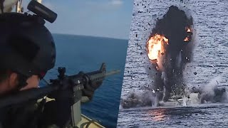 10 Real Somali Pirates Attacks Caught on Camera [upl. by Letnuhs]