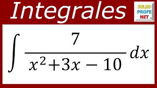 INTEGRACIÓN POR FRACCIONES PARCIALES  Ejercicio 1 [upl. by Odawa]