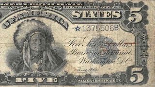 Chief ⭐️ Star Note   5 Silver Certificate [upl. by Atsira]