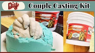 How to cast hands with casting kits Couple hand casting kits Unboxing couple casting kit amazon [upl. by Angell498]