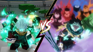 Every Heroes Battlegrounds Character vs Anime Comparison NEW MASTERY DEKU AWAKEN [upl. by Kial]