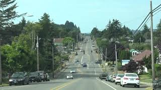 Driving through Coos Bay  North Bend Oregon July 2021 [upl. by Nevanod]