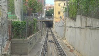 4K Barcelona Funicular Montjuïc descent [upl. by Rani665]