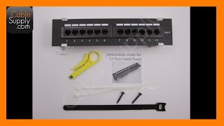 How to install a 12 Port Cat5eCat6 wallmount Patch Panel [upl. by Rotman]