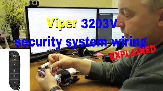 Viper 3203v 2 way led confirming alarm wiring explained [upl. by Fuchs]