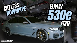 BMW 530e Plugin Hybrid M Sport G30  Catless Downpipe [upl. by Darren89]