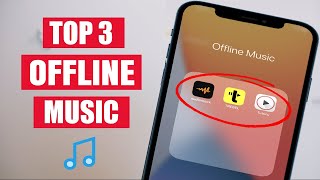 Top 3 FREE Music Apps For iPhone amp Android Offline Music  2024 [upl. by Pickford]