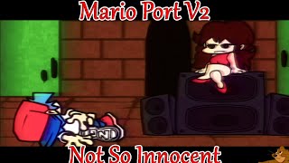 FNF MOD Mario 85 Friday Night Funkin MARIO FNF PORT V2  MX vs BF  Not So Innocent [upl. by Kcirderf]