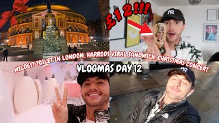 The WILDEST Bathroom Harrods VIRAL Sandwich Christmas Concert Vlogmas Day 12 [upl. by Karita]