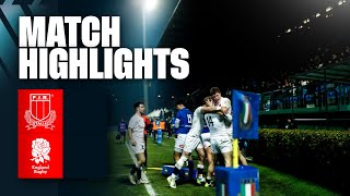 Italy U20 Men vs England U20 Men  Mens U20 Six Nations highlights [upl. by Leidag]