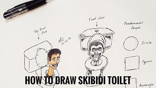 Skibidi Toilet  Drawing Tutorial on Skibidi Toilet different angles and styles 🚽 [upl. by Halilak]