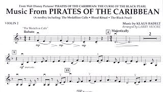 Piratas del Caribe partitura violín partitura violino  violin sheet  easy violin sheet HZIMMER [upl. by Bekelja278]