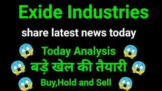 exide industries share news l exide industries share news today l exide industries share price today [upl. by Assille]