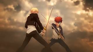 shirou vs gilgamesh 4K Unlimited Blade Works [upl. by Oidgime]