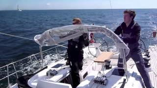 XYachts  How to pack sprayhood on Xp 44 [upl. by Eenwat]