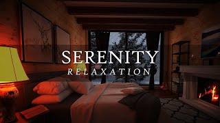 Snowflakes and Serenity A Tale of Cosy Nights and Snowy Delights Ambient Music [upl. by Kcirdor]