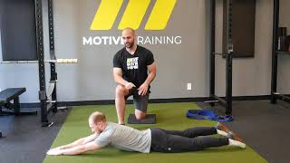 Prone Cobra Thoracic Spine Extension Passive Range Hold [upl. by Eilsew]