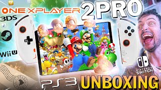 OneXPlayer 2 PRO CHEGOU UNBOXING  GAMEPLAY d PS3 WiiU Steam AAA games e  no PC PORTÁTIL SWITCH [upl. by Aronoh274]